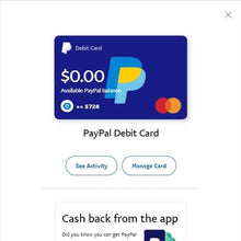 Load image into Gallery viewer, Paypal with deposit number + debit card