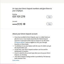 Load image into Gallery viewer, Paypal with deposit number + debit card